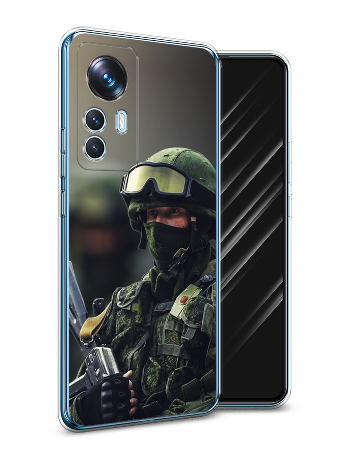 

Чехол Awog на Xiaomi 12T / Сяоми 12T "Солдат", Зеленый;серый