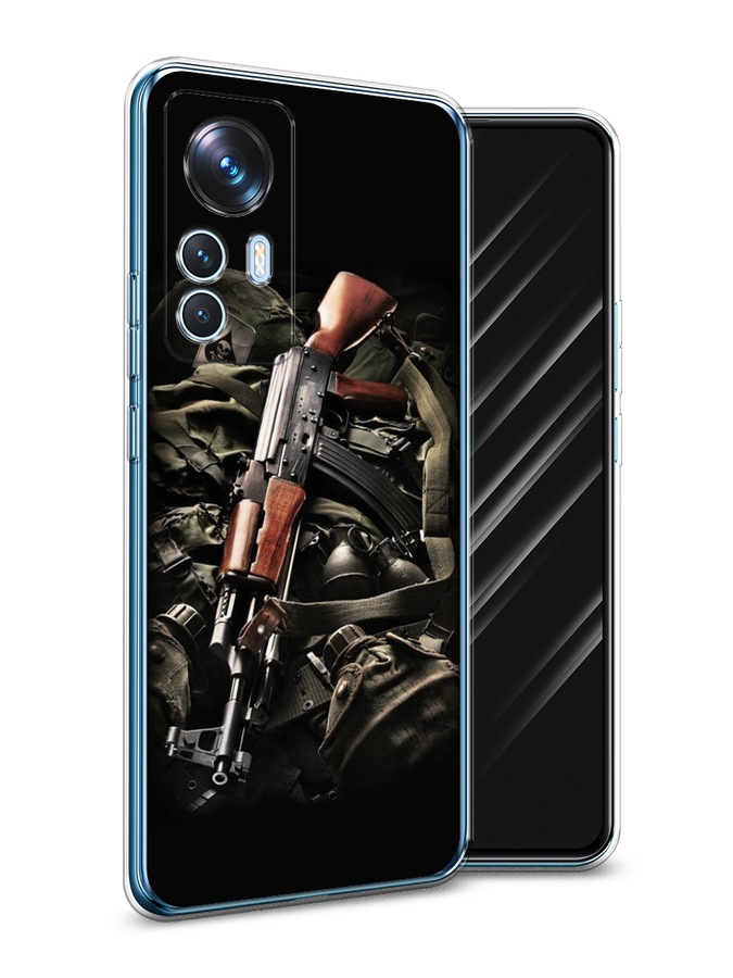

Чехол Awog на Xiaomi 12T / Сяоми 12T "Автомат", Черный;коричневый;серый