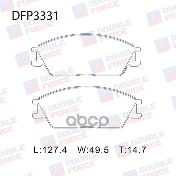 

Тормозные колодки DOUBLE FORCE дисковые DFP3331