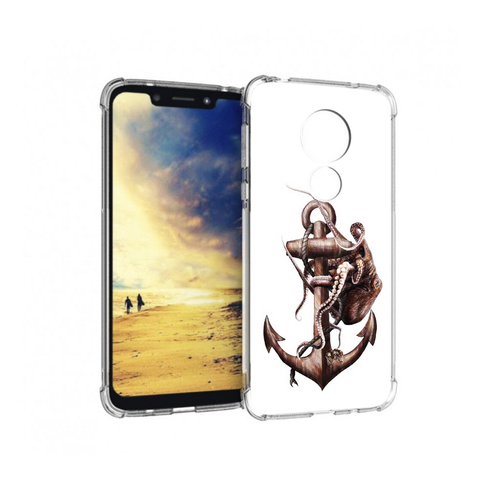 

Чехол MyPads Tocco для Motorola G7 Power ржавый якорь (PT227059.362.579), Прозрачный, Tocco