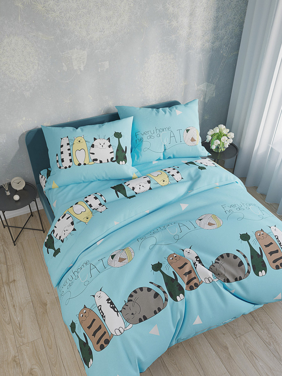 

Пододеяльник Simple House Кити 2-спальный на молнии 175х215 см