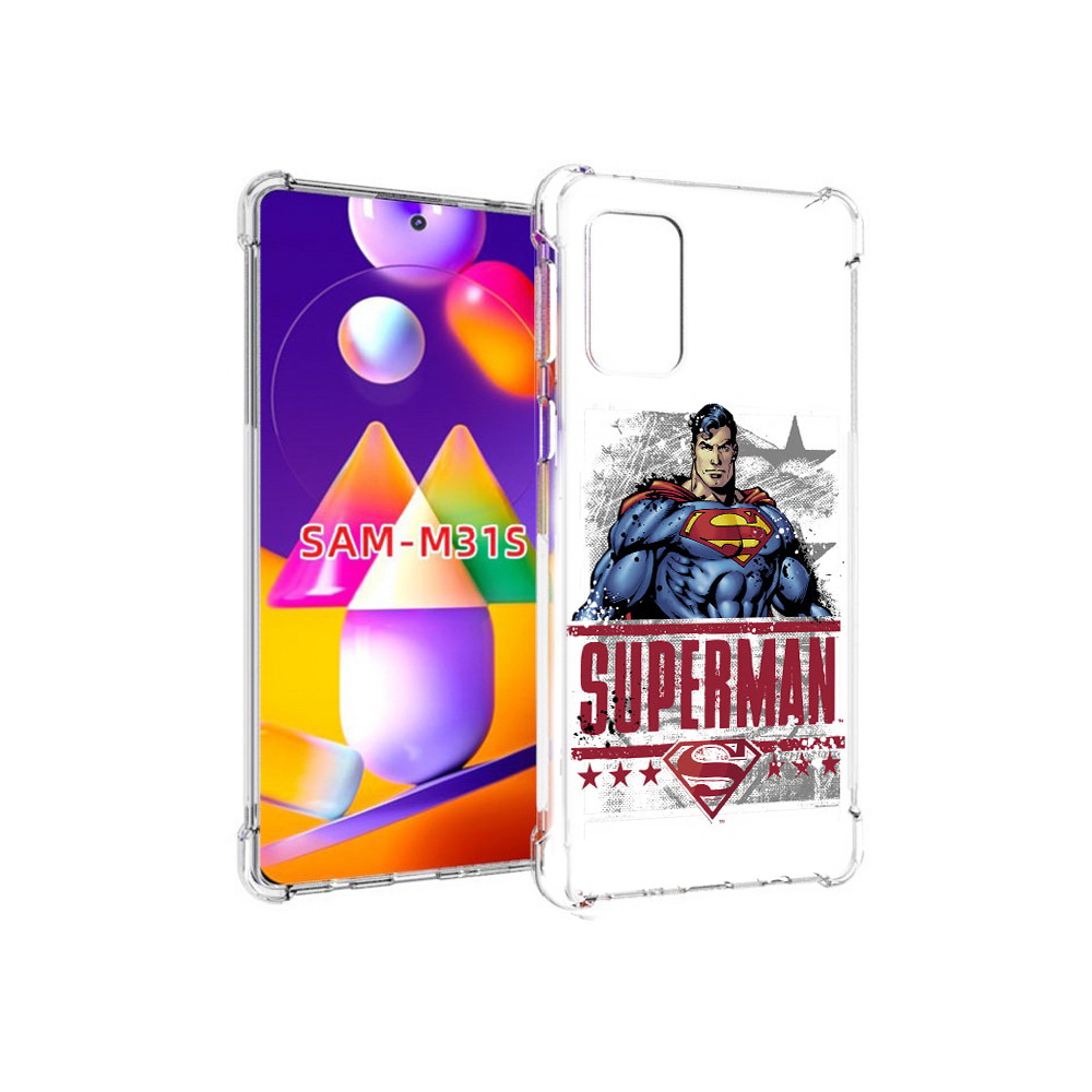 

Чехол MyPads Tocco для Samsung Galaxy M31s рисунок супермен (PT152186.489.583), Прозрачный, Tocco
