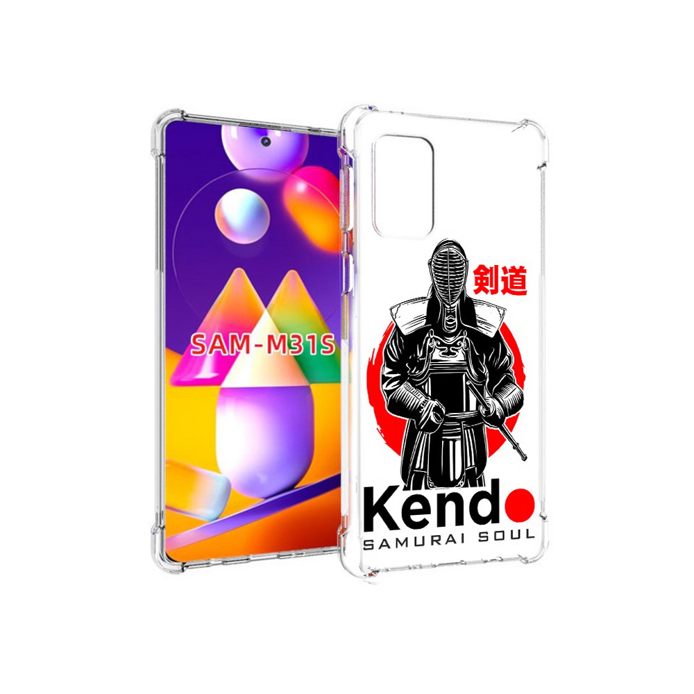 

Чехол MyPads Tocco для Samsung Galaxy M31s рисованый самурай (PT152186.489.581), Прозрачный, Tocco