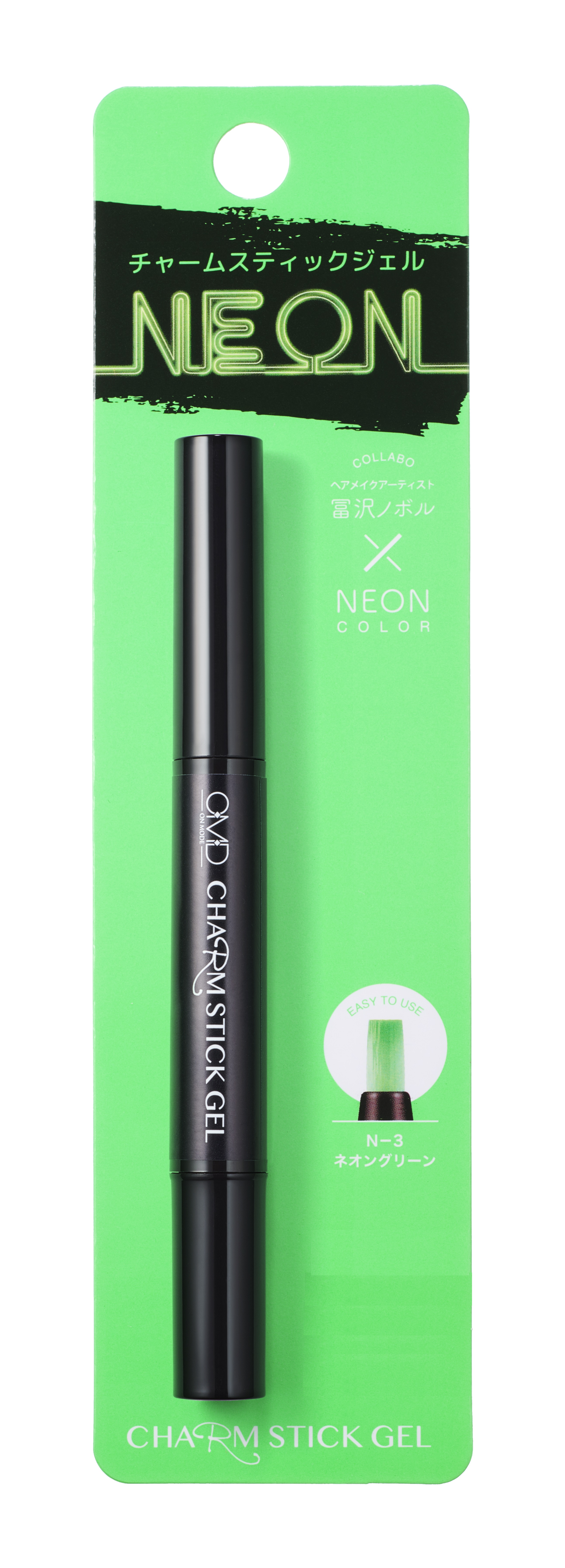 Гель-лак для ногтей OMD Charm Stick Gel N-3 Green Neon for amazon alexa fire tv stick lite airtag 2 in 1 washable flexible silicone case noctilucence green