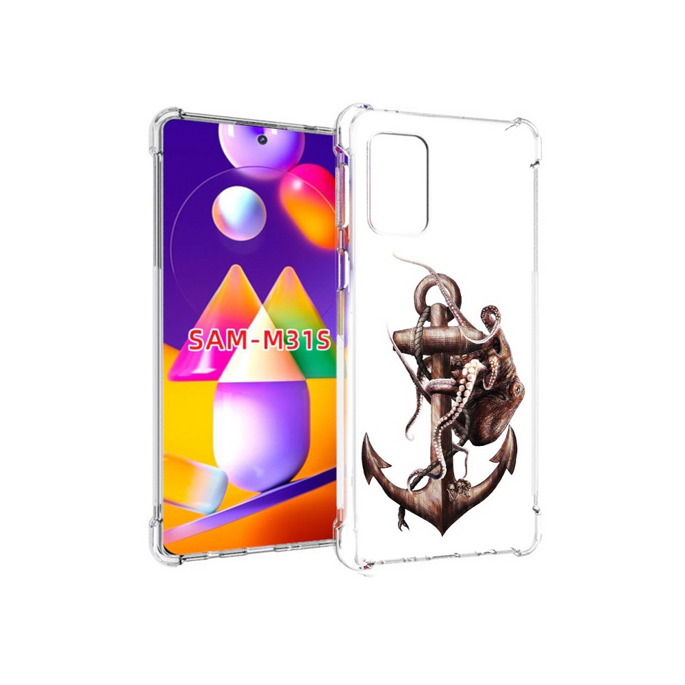 

Чехол MyPads Tocco для Samsung Galaxy M31s ржавый якорь (PT152186.489.579), Прозрачный, Tocco