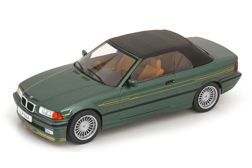 Модель коллекционная MCG Bmw alpina B3 3.2 E36 convertible with softtop green metallic