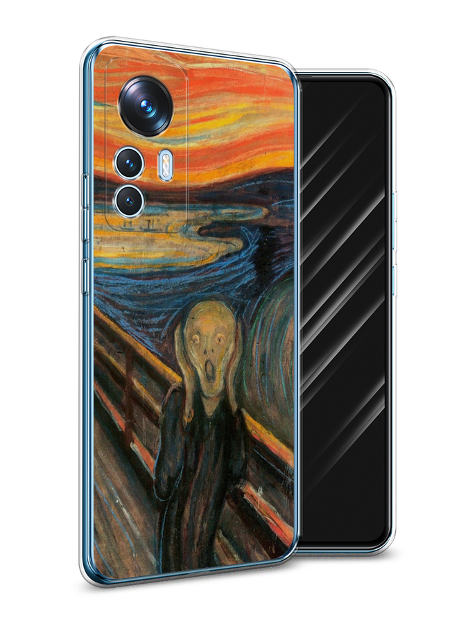 

Чехол Awog на Xiaomi 12T / Сяоми 12T "Крик", Оранжевый;синий;серый
