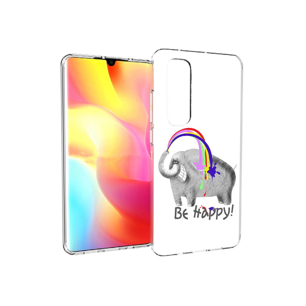 

Чехол MyPads Tocco для Xiaomi Mi Note 10 Lite счастливый слон (PT149714.254.632), Прозрачный, Tocco