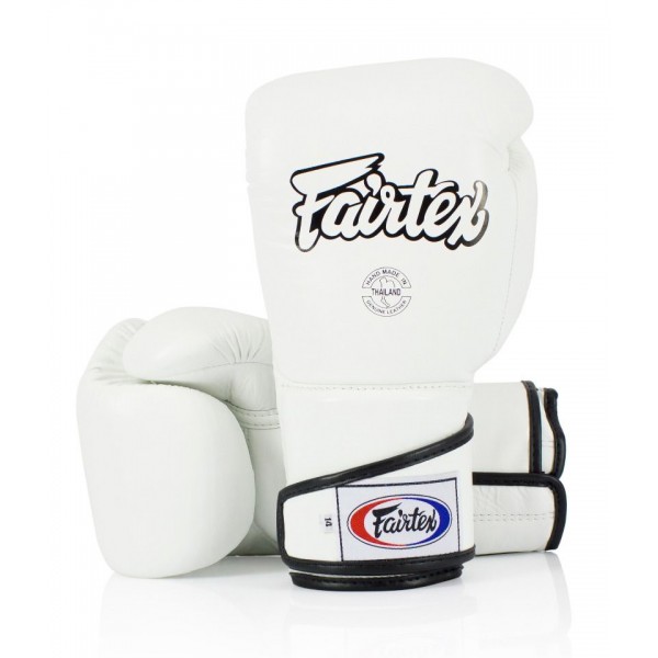Боксерские перчатки Fairtex BGV-6 White белые, 12 унций