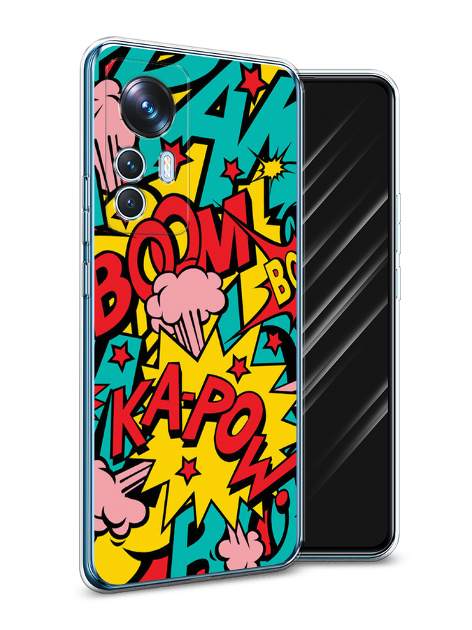 

Чехол Awog на Xiaomi 12T / Сяоми 12T "Постер pop art", Голубой;желтый;красный