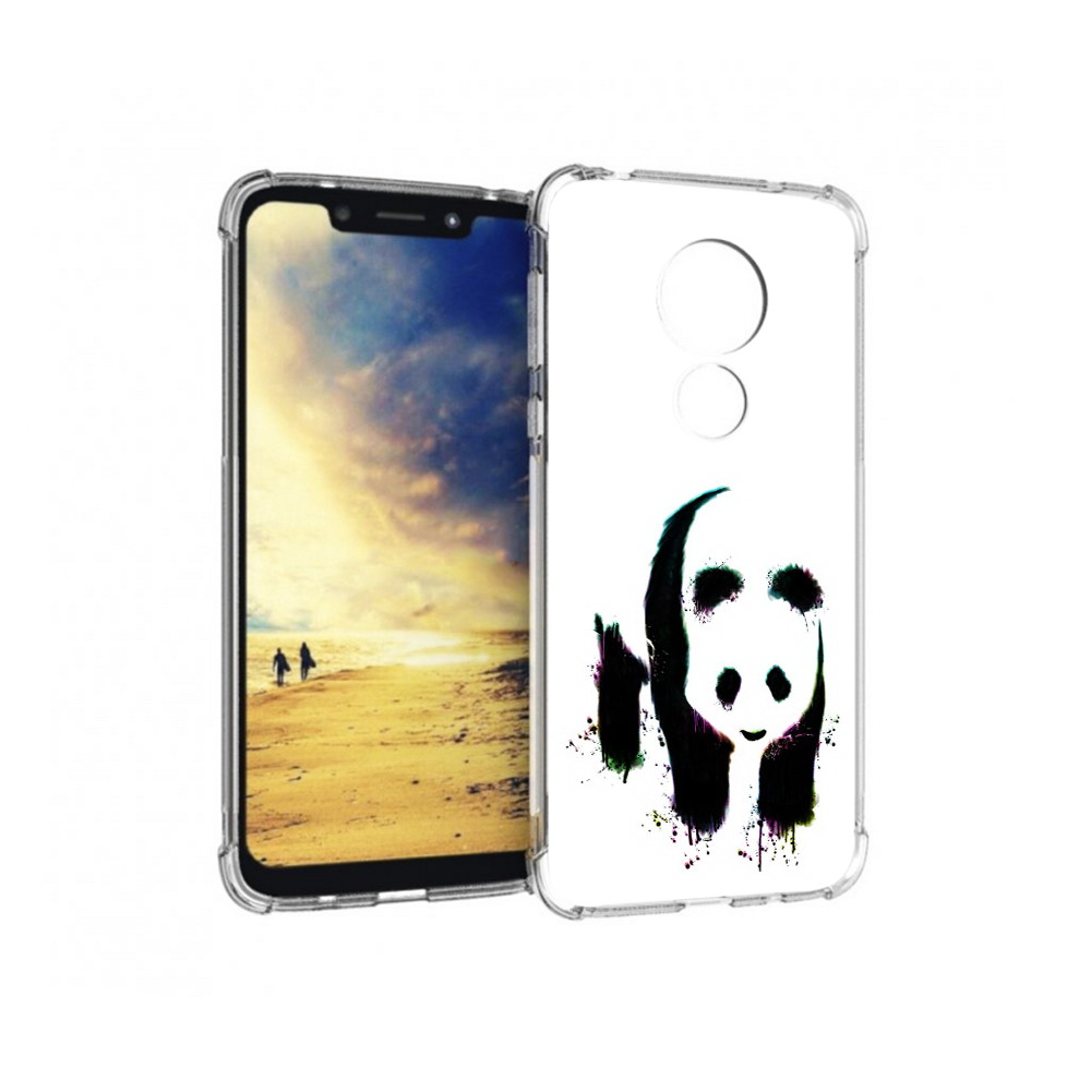 

Чехол MyPads Tocco для Motorola G7 Power панда в акварели (PT227059.362.532), Прозрачный, Tocco