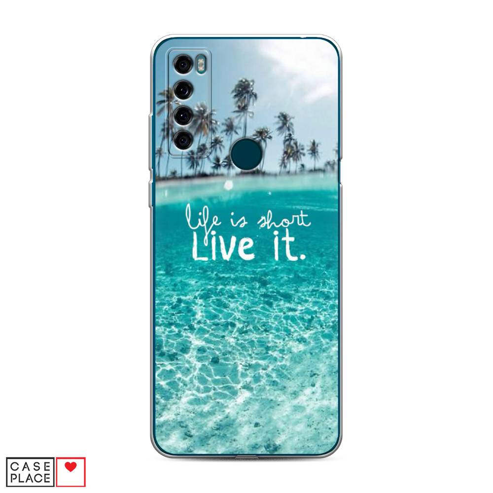 

Чехол Awog на TCL 20 SE "Live it", Разноцветный, 290350-7