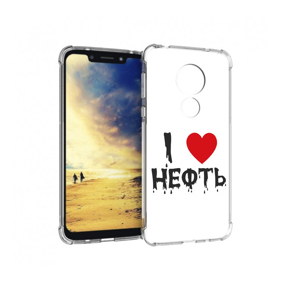 

Чехол MyPads Tocco для Motorola G7 Power нефть (PT227059.362.522), Прозрачный, Tocco