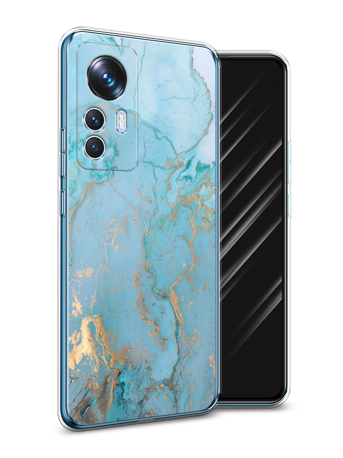 

Чехол Awog на Xiaomi 12T / Сяоми 12T "Голубой мрамор рисунок"