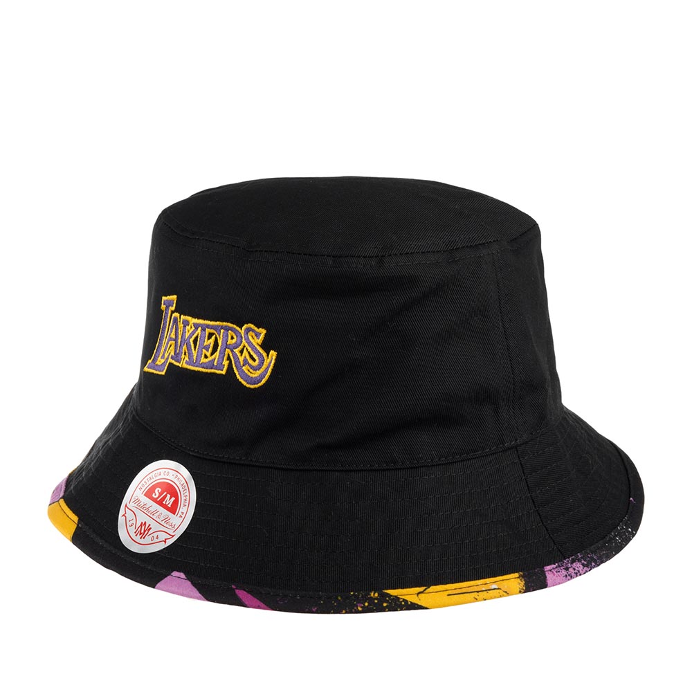 Панама унисекс MITCHELL NESS HBKB2994-LALYYPPPBLCK Los Angeles Lakers NBA черная, р. 60