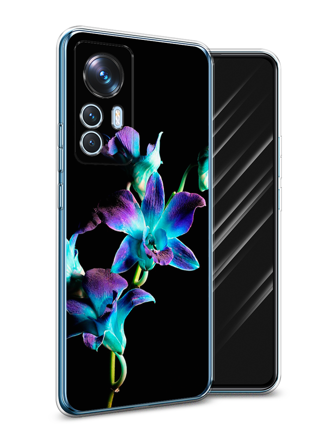 

Чехол Awog на Xiaomi 12T / Сяоми 12T "Синий цветок на черном", Черный;голубой