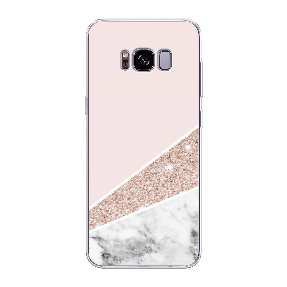 

Чехол на Samsung Galaxy S8 Plus "Блестящий розовый мрамор", 24850-3