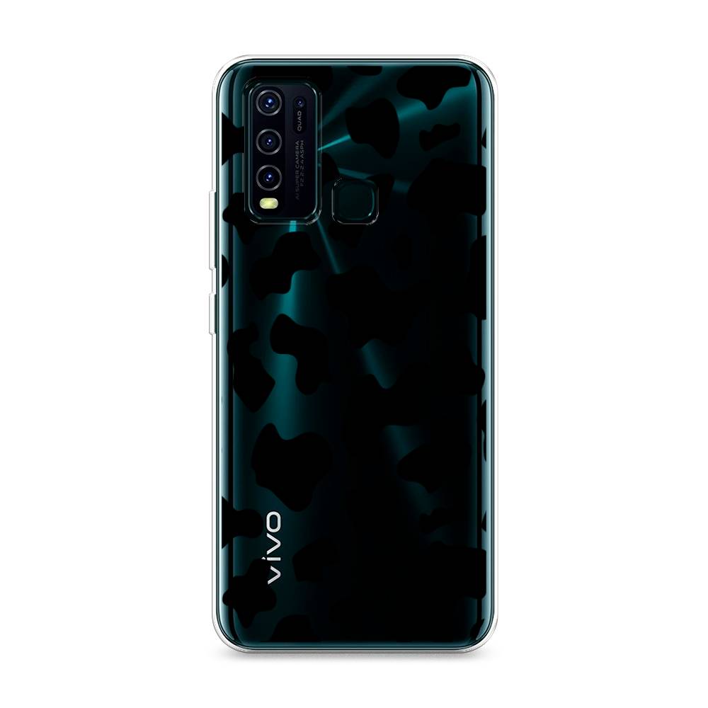 фото Силиконовый чехол "пятна коровы черные" на vivo y50 awog