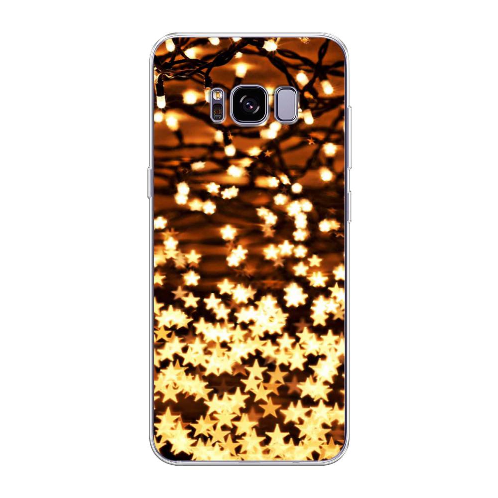 

Чехол на Samsung Galaxy S8 Plus "Новогодняя гирлянда", Золотистый, 24850-5