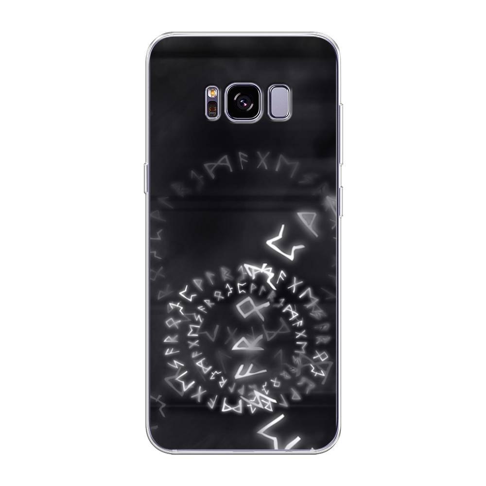 

Чехол на Samsung Galaxy S8 Plus "Руны", Серый;черный, 24850-3