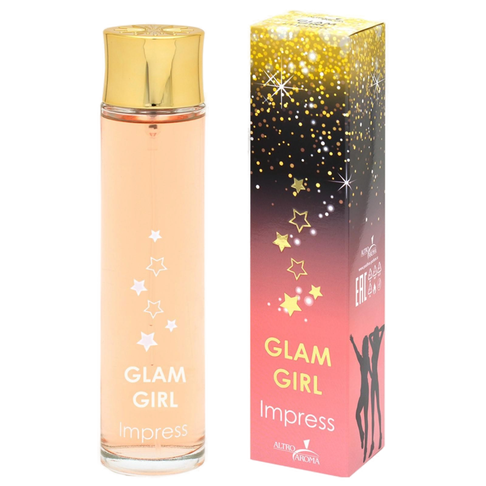 Туалетная вода женская Altro Aroma Glam Girl Impress 90 мл artdeco двойные румяна для лица glam