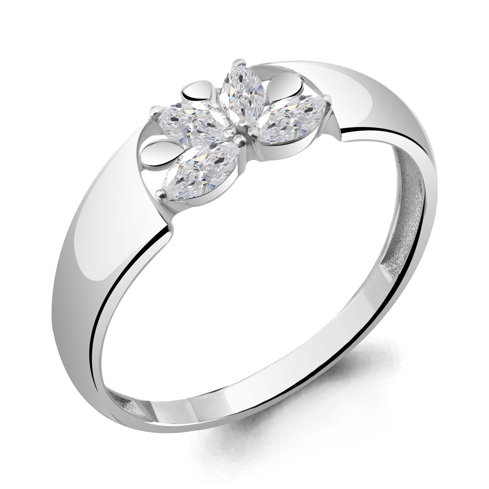 

Кольцо из серебра с фианитом Aquamarine Aquamarine 67307_925_р р. 17,5, 67307_925_р