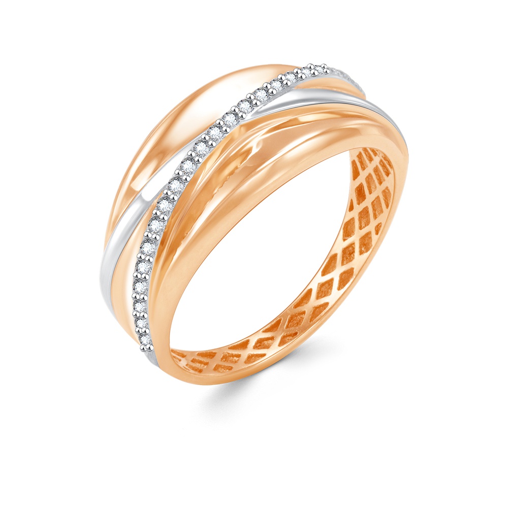 

Кольцо из золота р.  585Gold 301012731, фианит, 301012731