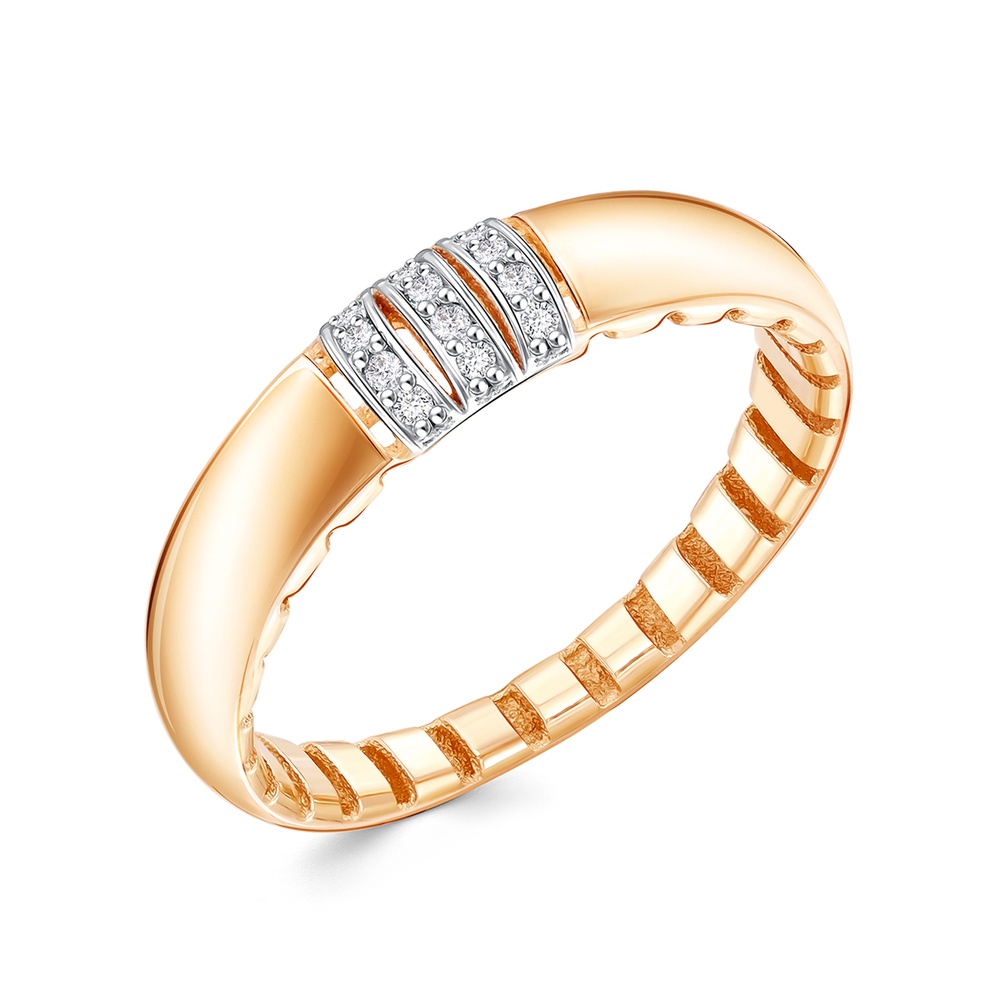

Кольцо из золота р.  585Gold 301012734, фианит, 301012734