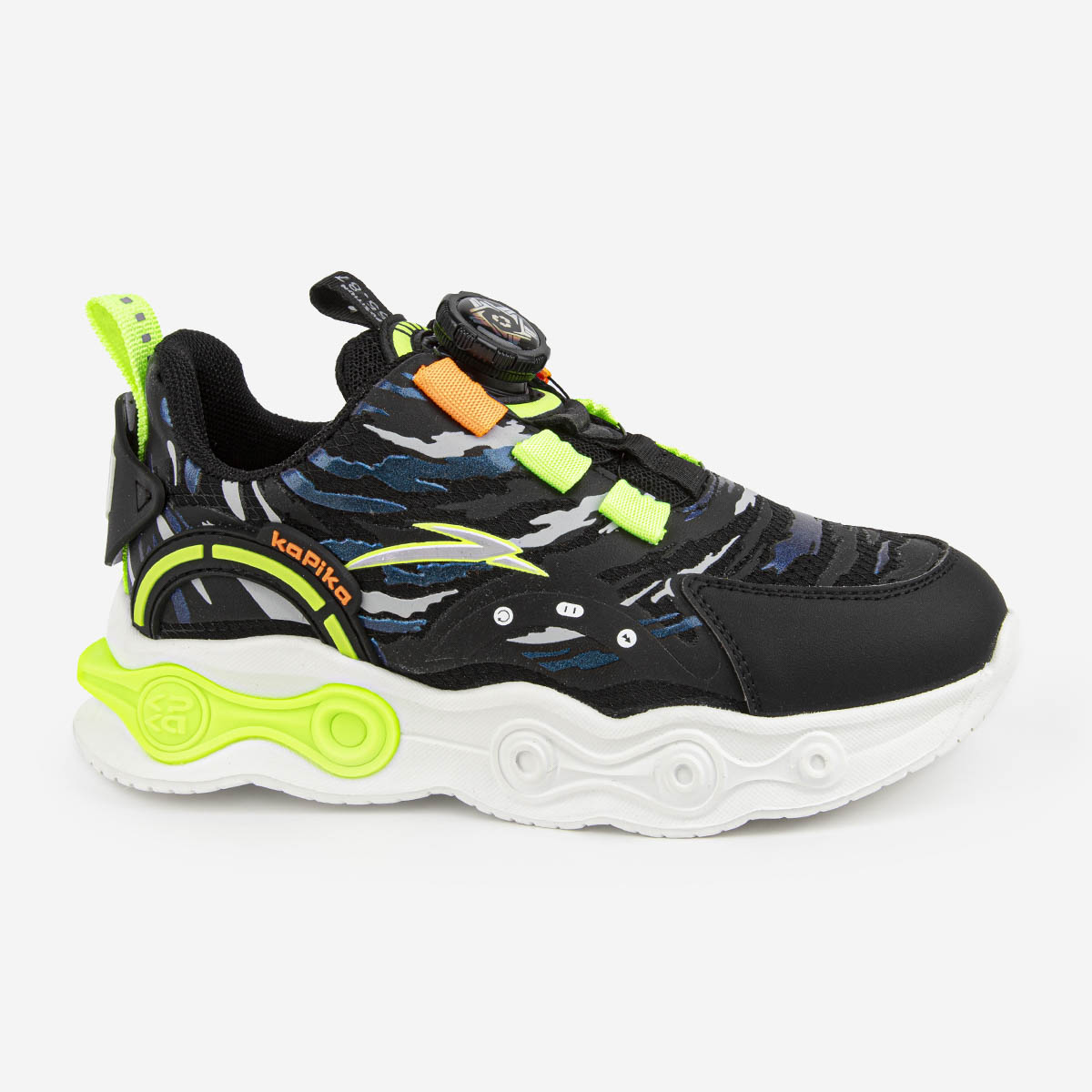 Кроссовки детские Kapika 73841-2, цвет черный, размер 34 EU