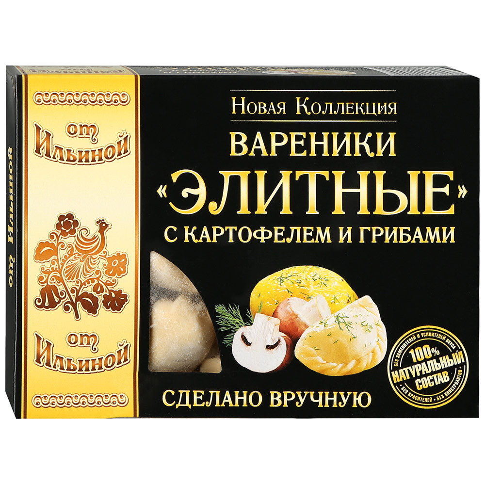 Вареники От Ильиной элитные с картофелем и грибами 400 г