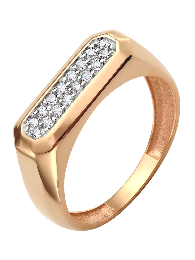 

Кольцо из золота р.  585Gold 601010548, фианит, 601010548