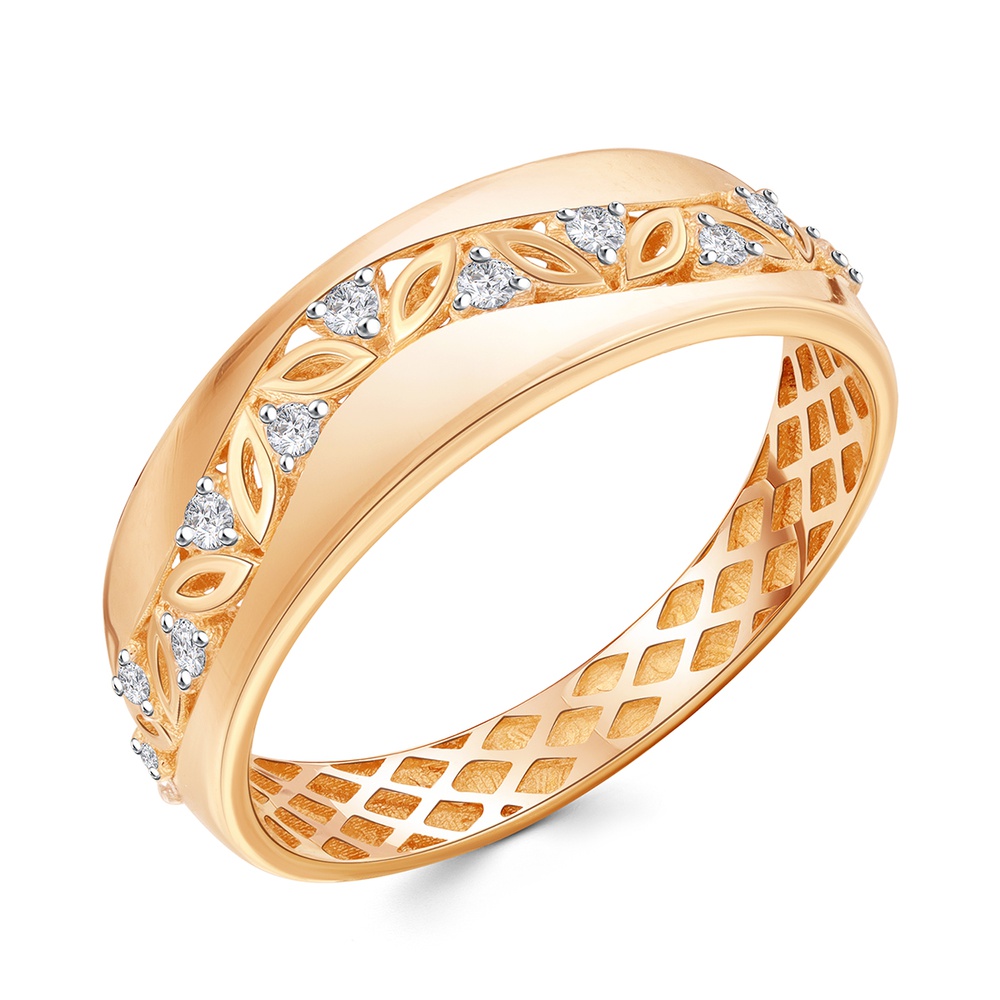 

Кольцо из золота р. , 585Gold 301012744, фианит, 301012744