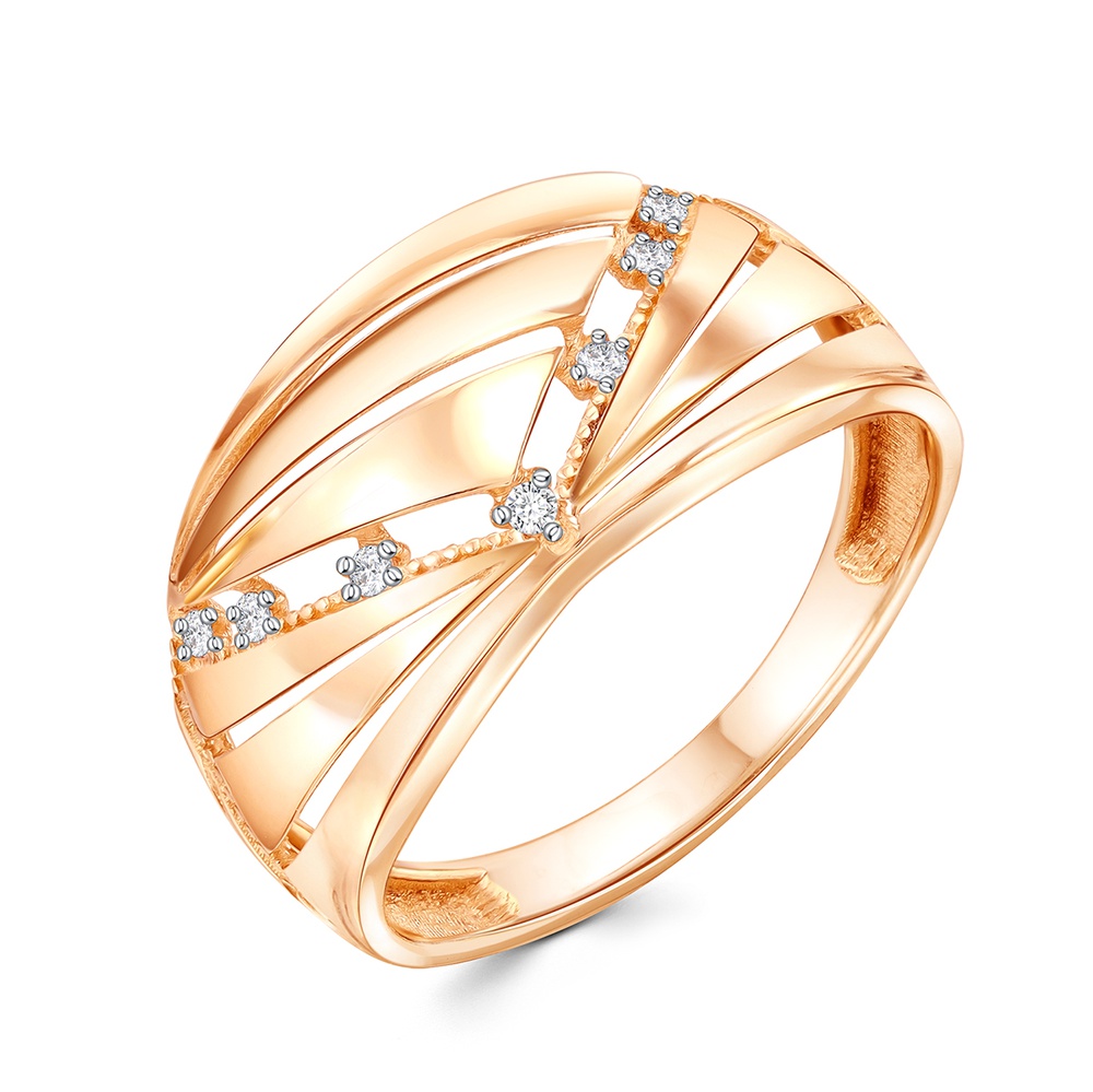 

Кольцо из золота р. , 585Gold 301012736, фианит, 301012736