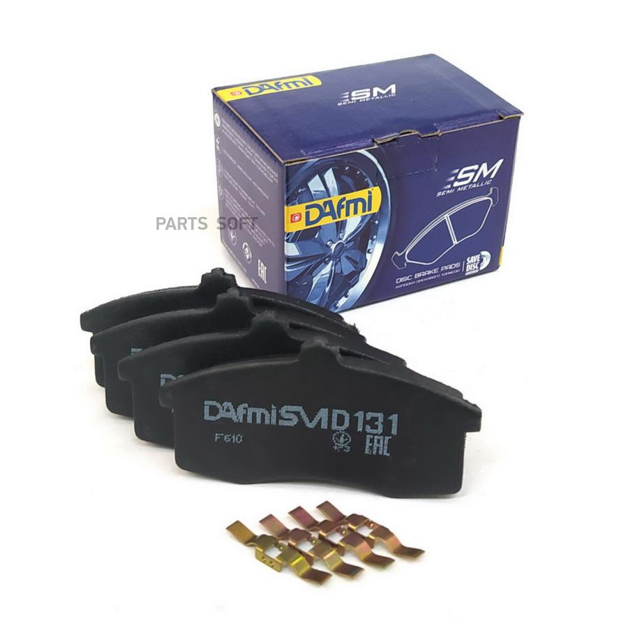 

Колодки тормозные передние. ваз 1111, 4шт дафми д131 см dafmi d131sm