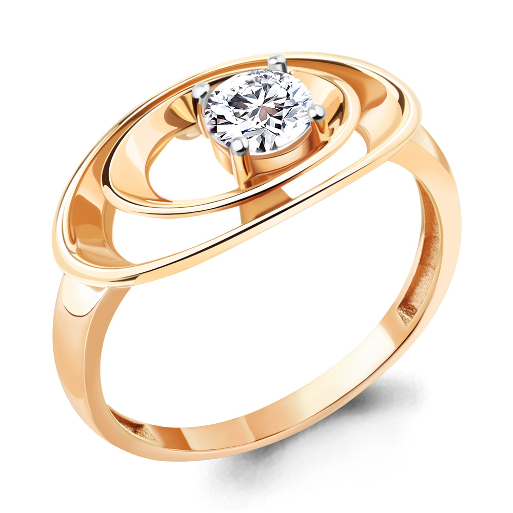 

Кольцо из серебра с фианитом Aquamarine Aquamarine 67301А_925_з р, 67301А_925_з