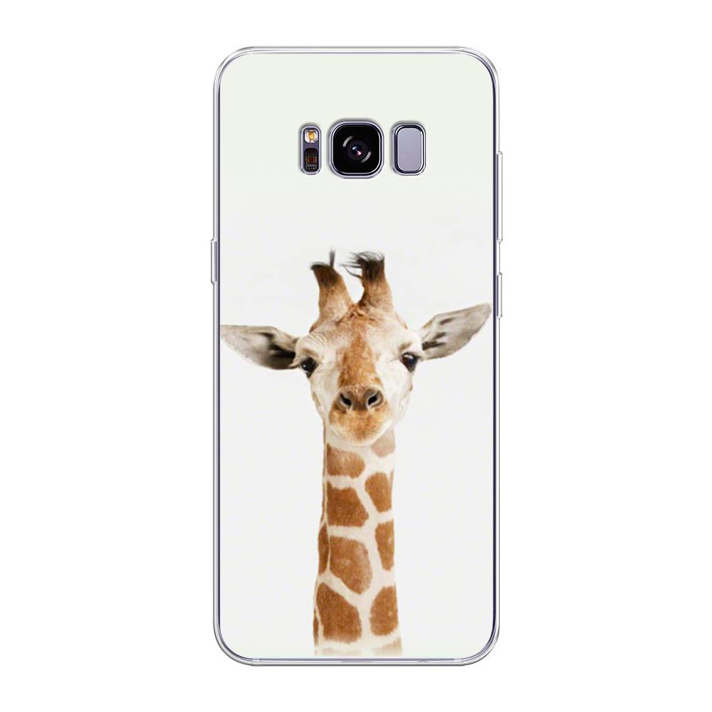 

Чехол на Samsung Galaxy S8 Plus "Любопытный жираф", Бежевый;коричневый, 24850-1