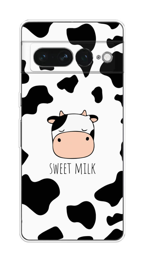 

Чехол на Google Pixel 7 Pro "Sweet milk", Розовый;белый;черный, 271350-1