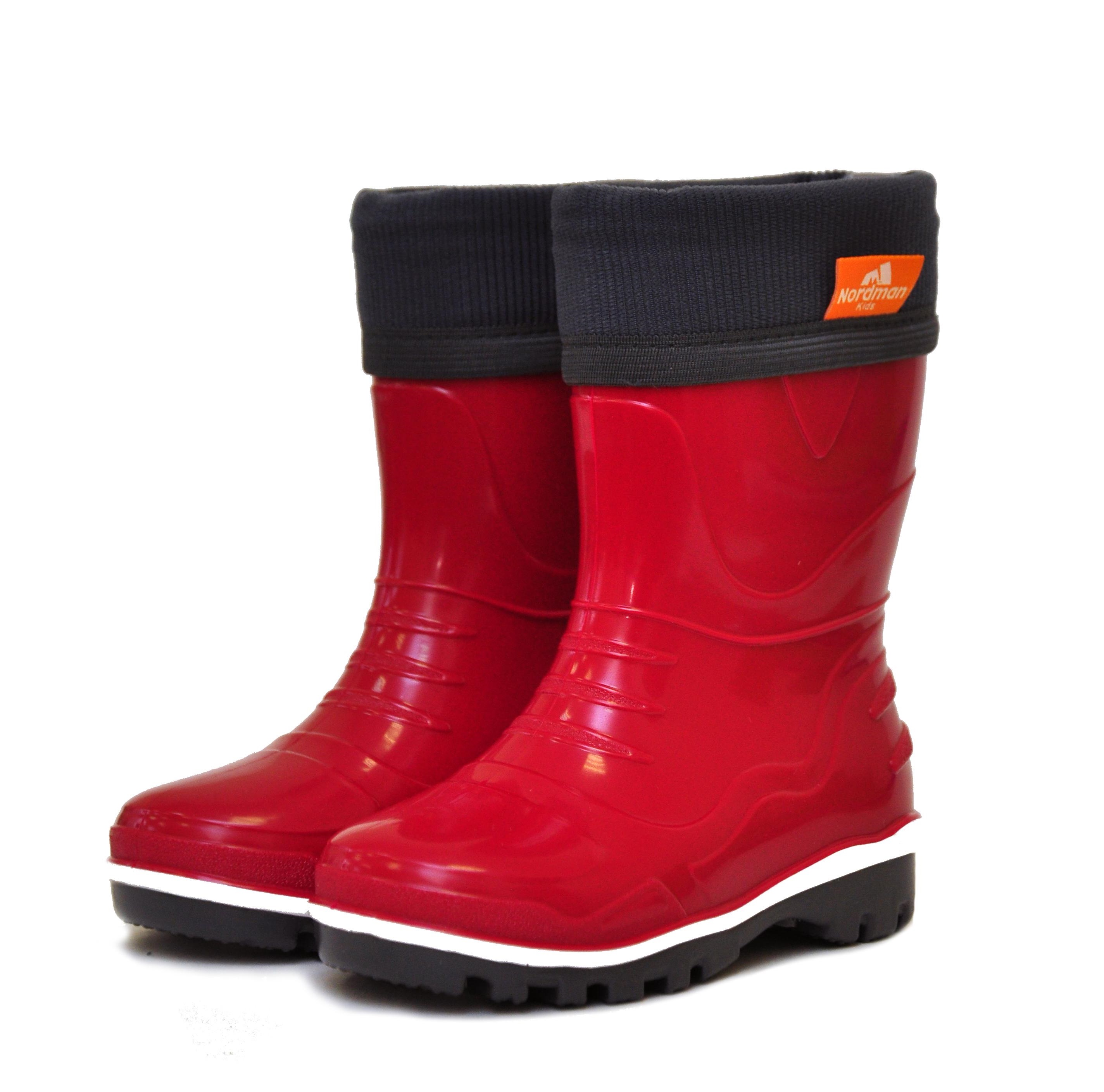 

Сапоги Nordman для девочек, резиновые, размер 28, 2-128-R06, 1 пара, Красный, 2-128-R06
