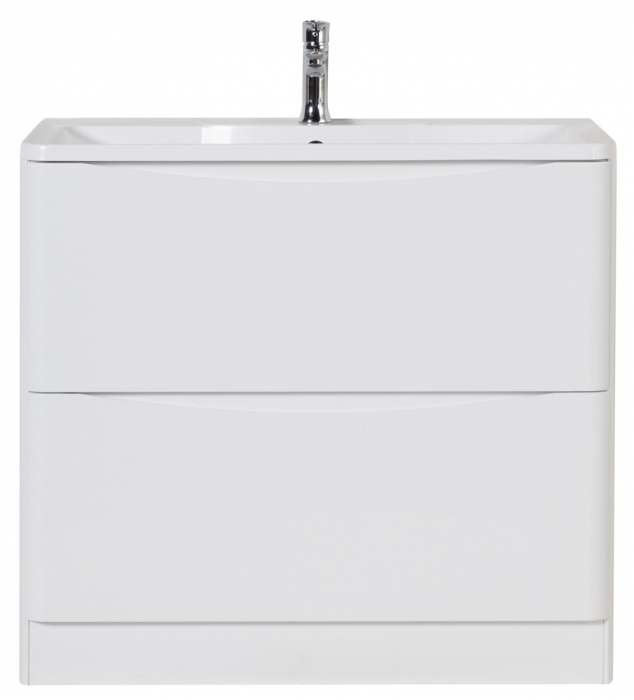 

Тумба с раковиной BelBagno Acqua 100-PIA Bianco Lucido, Белый, Acqua