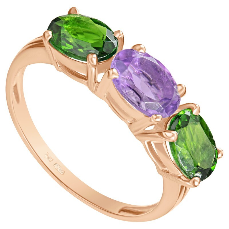 

Кольцо из серебра с аметистом р. LAZURIT-ONLINE 801102, 801102