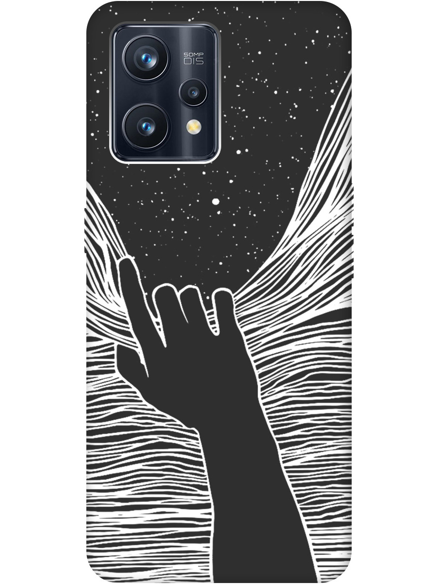 

Силиконовый чехол на Realme 9 Pro+ с рисунком "Рука и нити" Soft Touch черный, 20000481