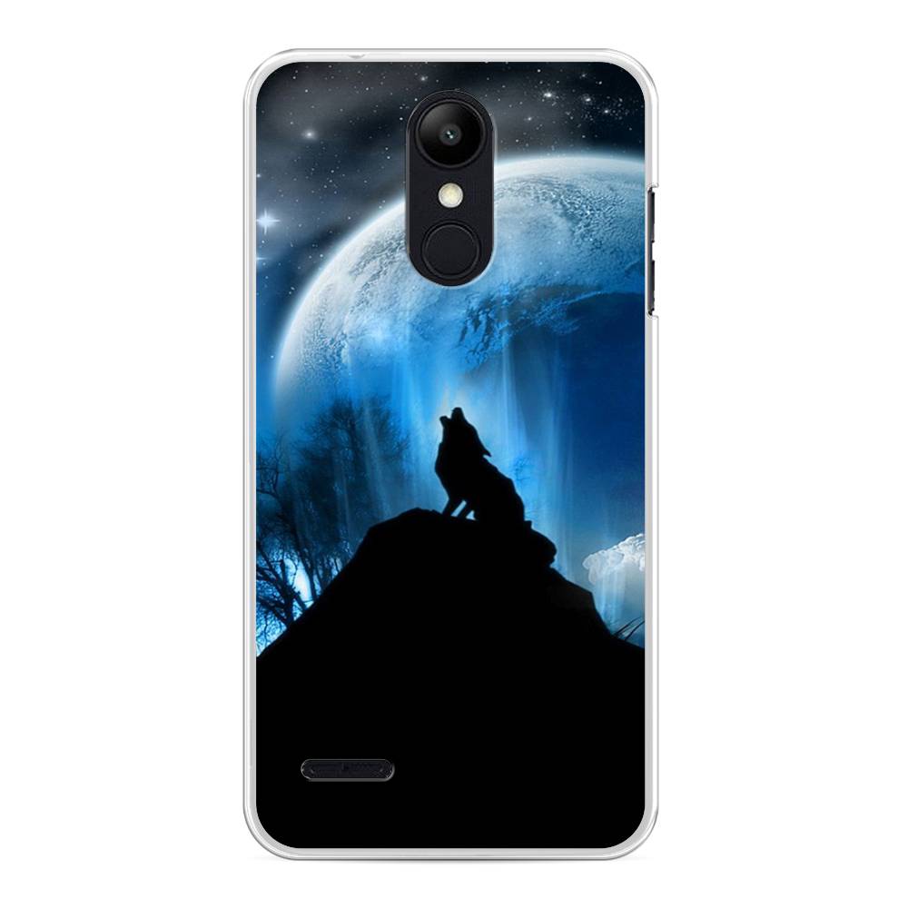 

Чехол на LG K8 "Волк 2", Синий;черный;белый, 83750-1