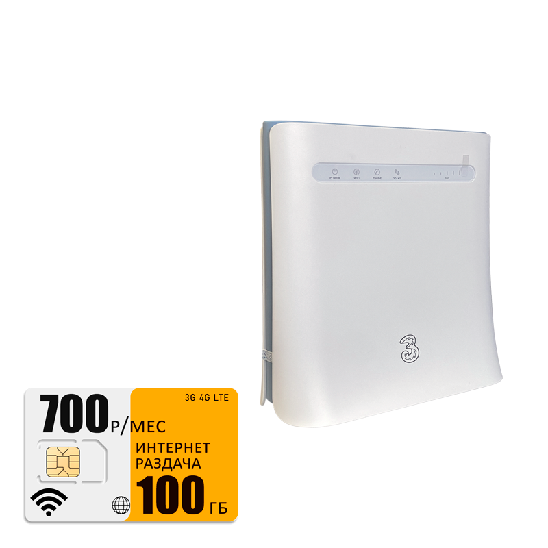 

Wi-Fi роутер ZTE MF286D (router-MF286D-bee-100gb-pro-sb), MF286D