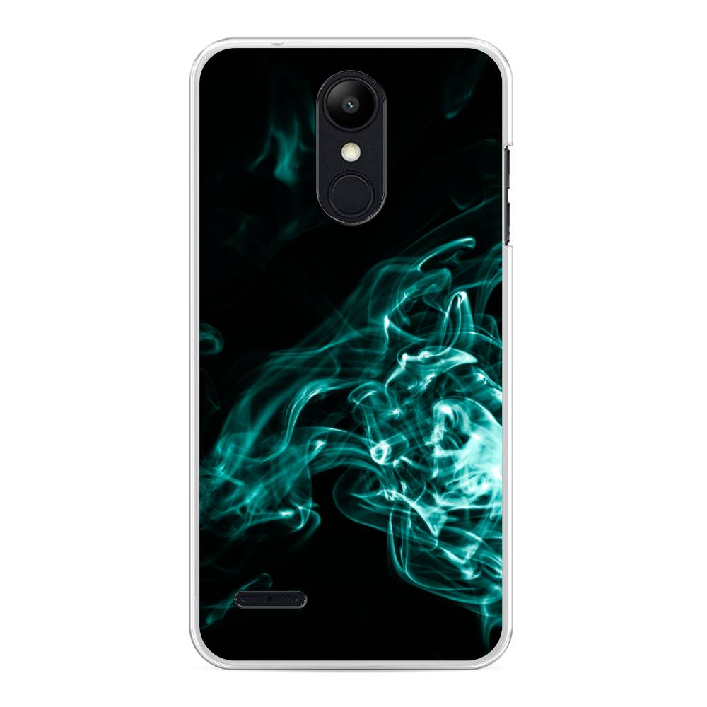 

Чехол на LG K8 "Дым", Голубой;черный, 83750-3