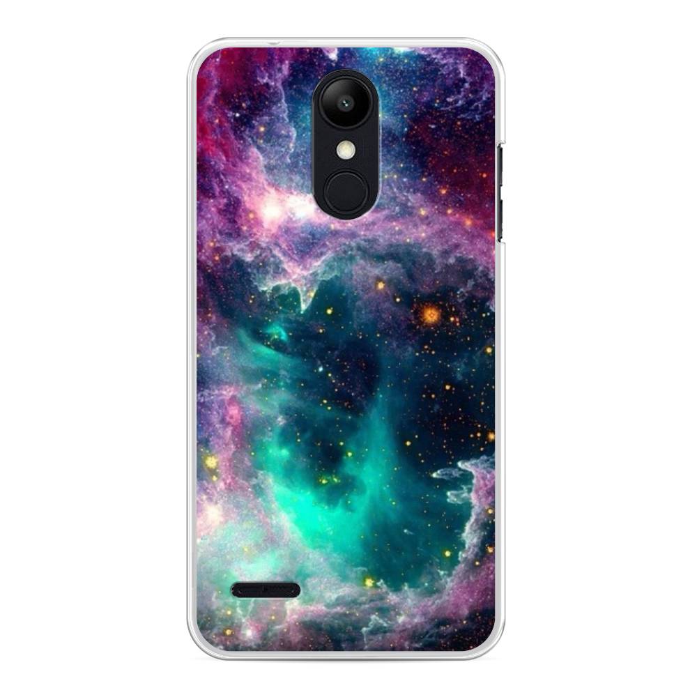 

Чехол на LG K8 "Звездные облака", Розовый;бежевый, 83750-2