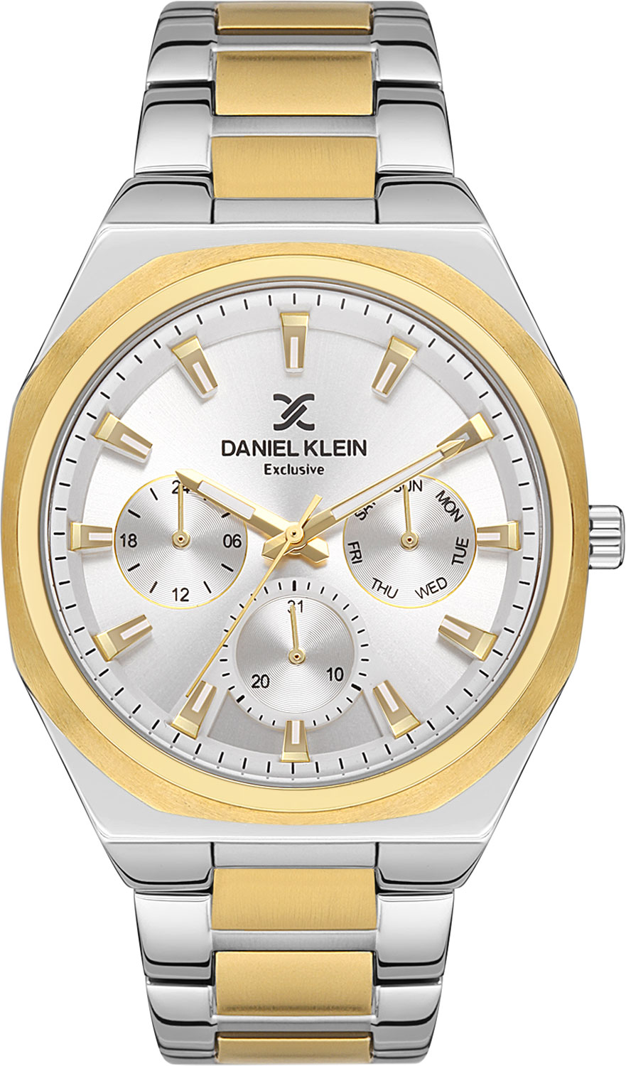 Наручные часы мужские Daniel Klein DK.1.13191-5 серебристые/золотистые