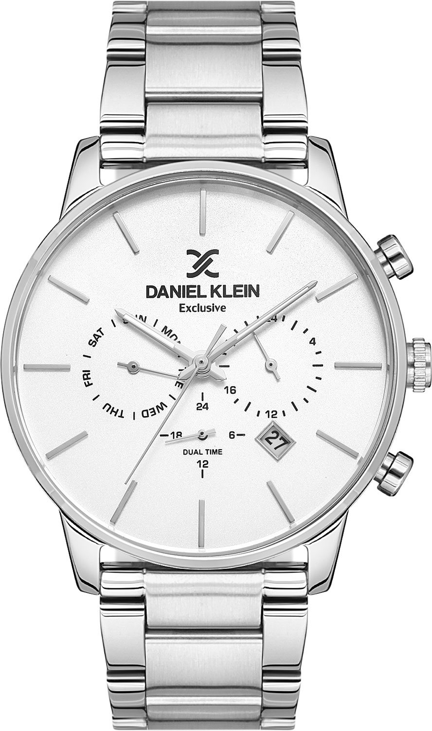 фото Наручные часы мужские daniel klein dk.1.13112-1 серебристые