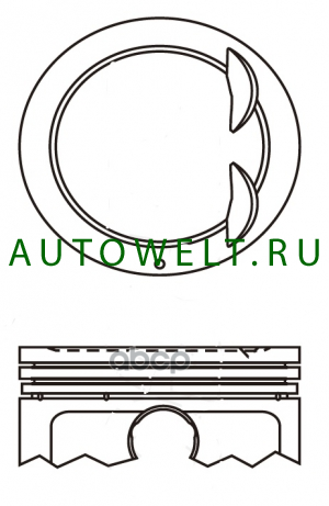 Поршень Двс Autowelt Pn32681 050 С Кольцами И Пальцами HyundaiKia G4fc Autowelt арт PN 3750₽