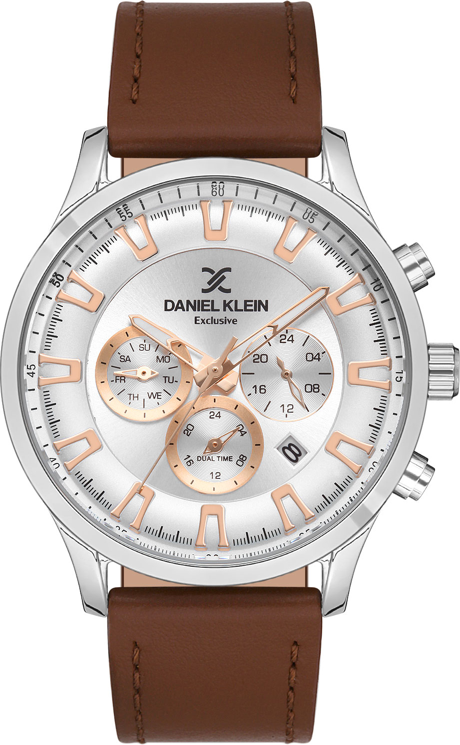 фото Наручные часы мужские daniel klein dk.1.13106-3 коричневые