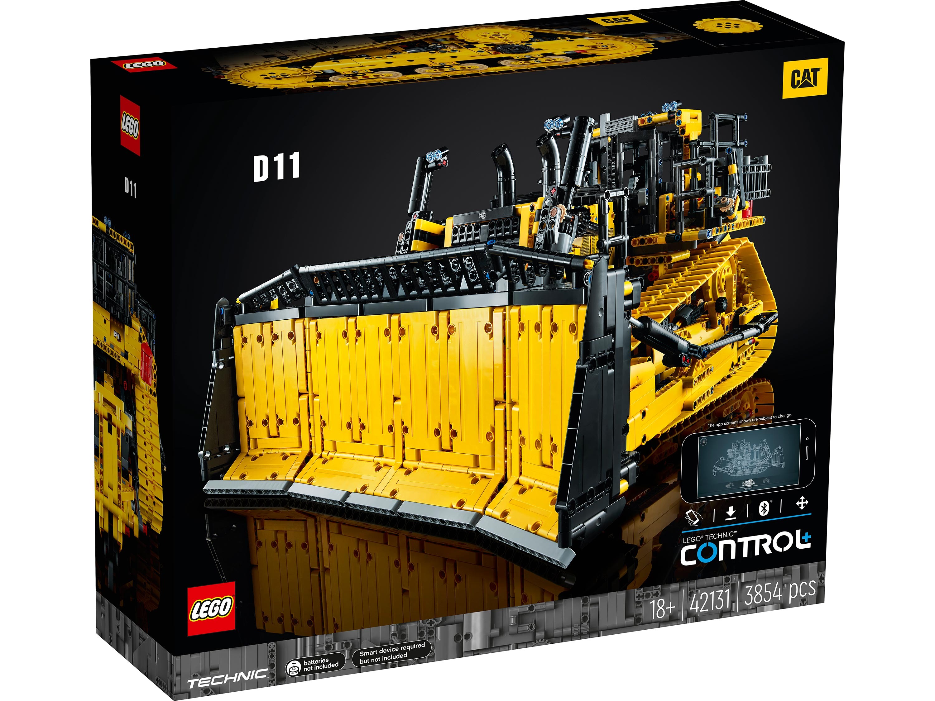 

Конструктор LEGO Technic 42131 Бульдозер Cat D11, на пульте управления, 3854 детали